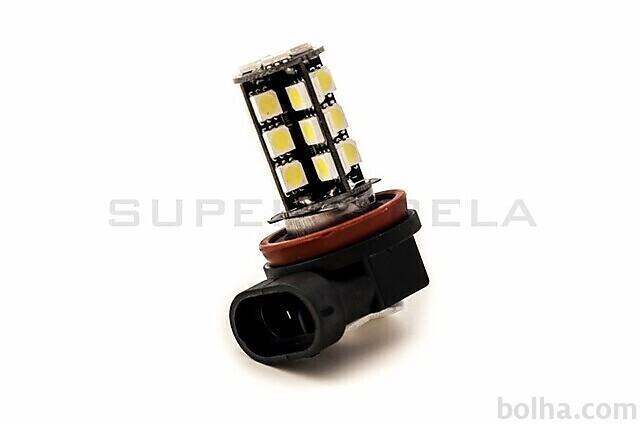 LED sijalka / avto  žarnica H8 - PGJ19-1 / Hladno