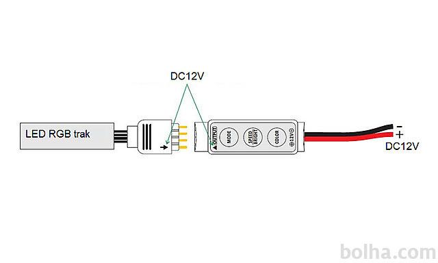 Mini RGB LED krmilnik / kontroler / upravljalnik /
