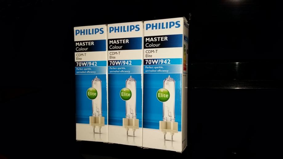 Lampada Alogena Philips CDM-T 70W / 942 G12 - Luce Bianca Neutra, Per Uso Professionale E Illuminazione Precisa