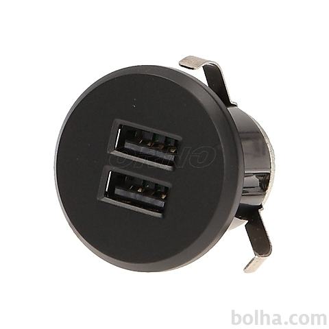 Polnilna USB postaja / 2x USB / z napajalnim vtika