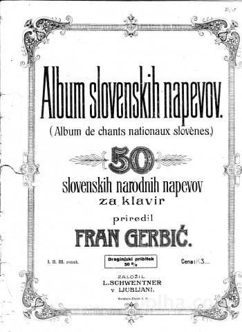 Album 50 slovenskih napevov za klavir (okrog leta 1910)