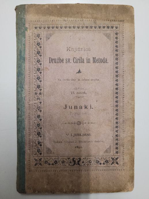 knjiga Junaki iz leta 1892