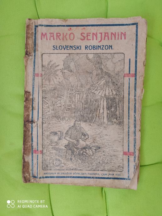 stara knjiga MARKO SENJANIN – SLOVENSKI ROBINZON – Jan Baukart
