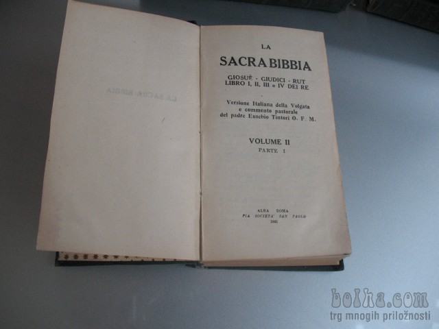 La sacra bibbia alba Roma 1931
