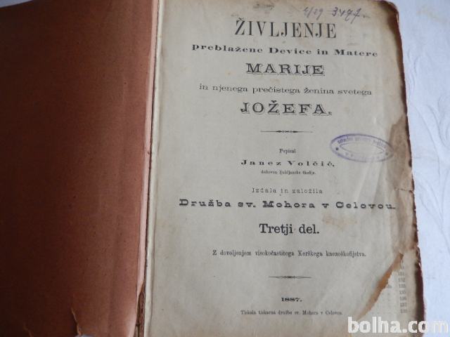 ŽIVLJENJE PREBLAŽENE DEVICE IN MATERE MARIJE... Letnik 1887