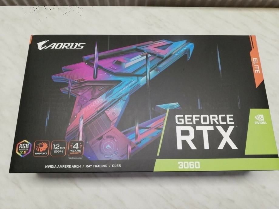 GIGABYTE AORUS GeForce RTX 3060 ELITE 12GB