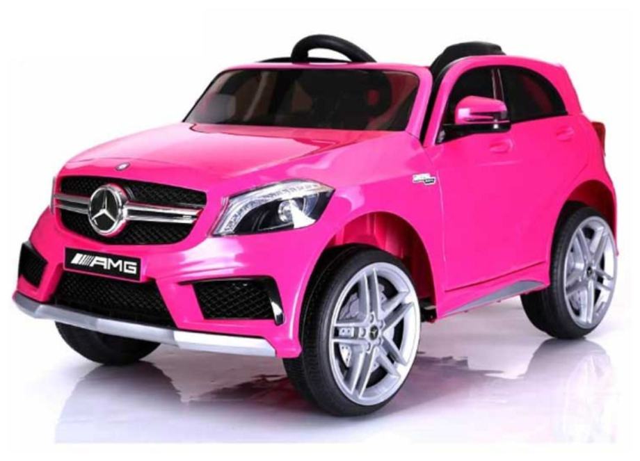 12V MERCEDES A45 AMG Babycar pink - otroški električni avto