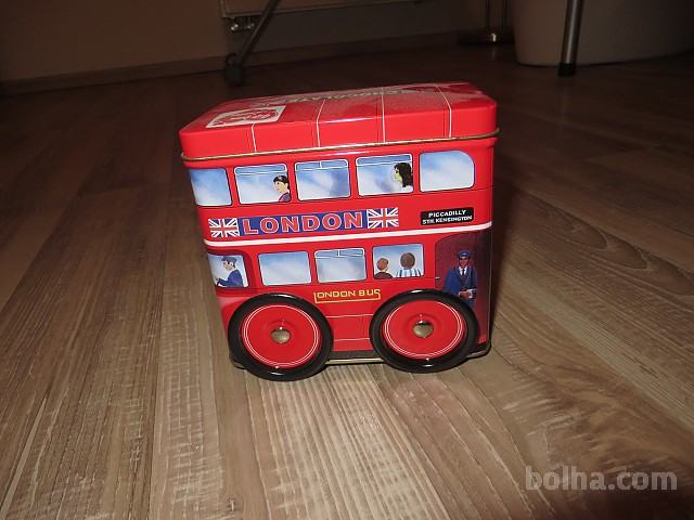 avtobus, motiv iz Londona, lahko kot škatla za shranjevanje