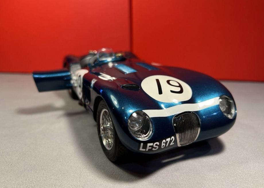 Tecnomodel Mythos 1/18 Jaguar C-Type – Vainqueur Goodwood 1953 – Résine De Collection TM18290C, Neuve Sous Blister