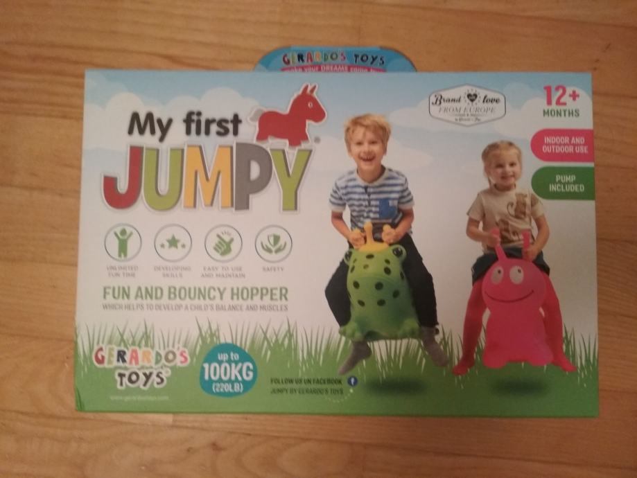 Napihljiv konjiček za skakanje My First Jumpy (Gerardos Toys)