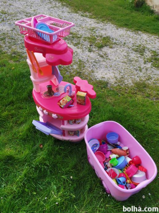 Otroška Barbie kuhinja in škatla za igrače KIS FUNNY BOX