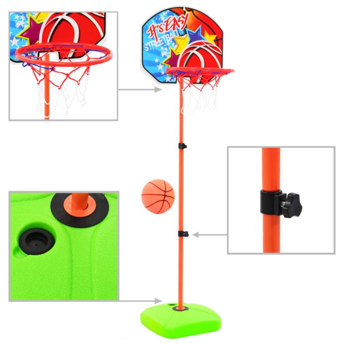 Otroški košarkarski komplet z obročem in žogo