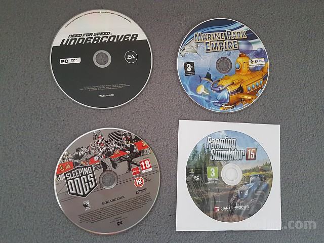 Računalniške igre PC igre - komplet 5 CD-jev