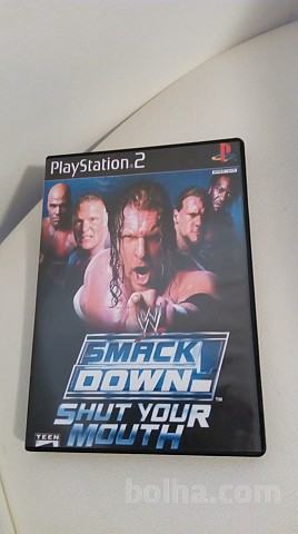 PS2 PLAYSTATION 2 original igra SMACK DOWN SHUT YOUR MOUTH