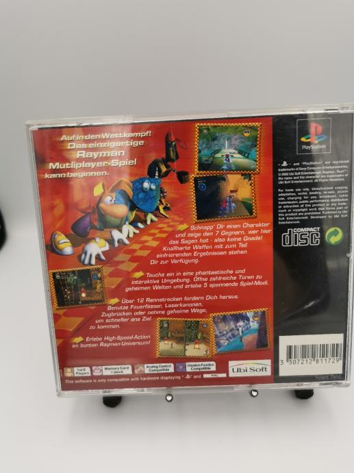 Sony PlayStation 1 – Rayman Rush – Complet – Boîtier Cassé – Bon État Disque