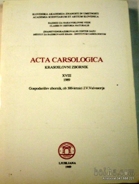 ACTA CARSOLOGICA