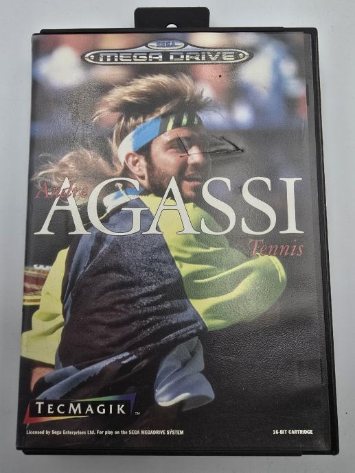 Andre Agassi Tennis Sega Mega Drive - Complet PAL VF - Bon état