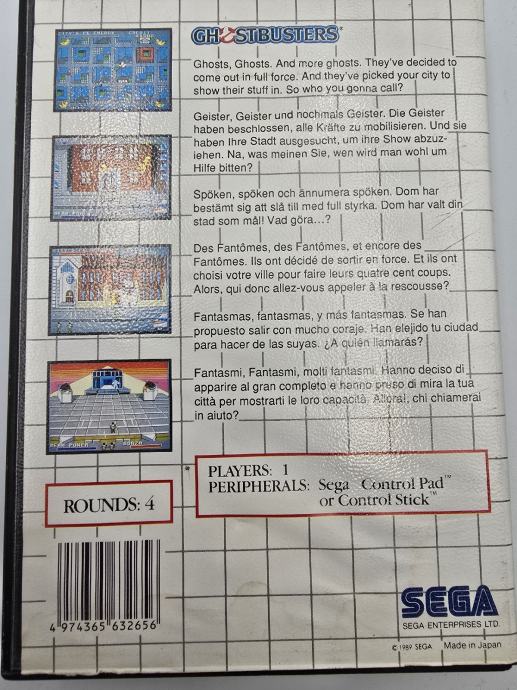 Ghostbusters - Sega Master System (Gebraucht) in Steinach für CHF 39.9