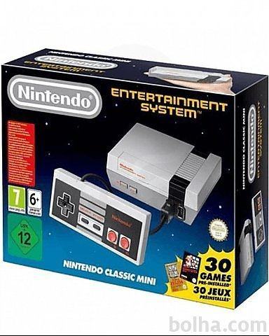 Nintendo Mini NES Classic Edition + 30 Prednaloženih iger