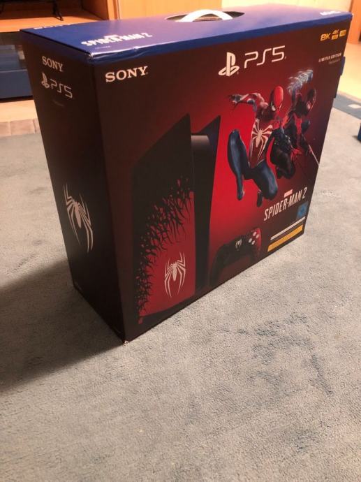 PS5 Playstation 5 Disc Spiderman Edition + 3 igre