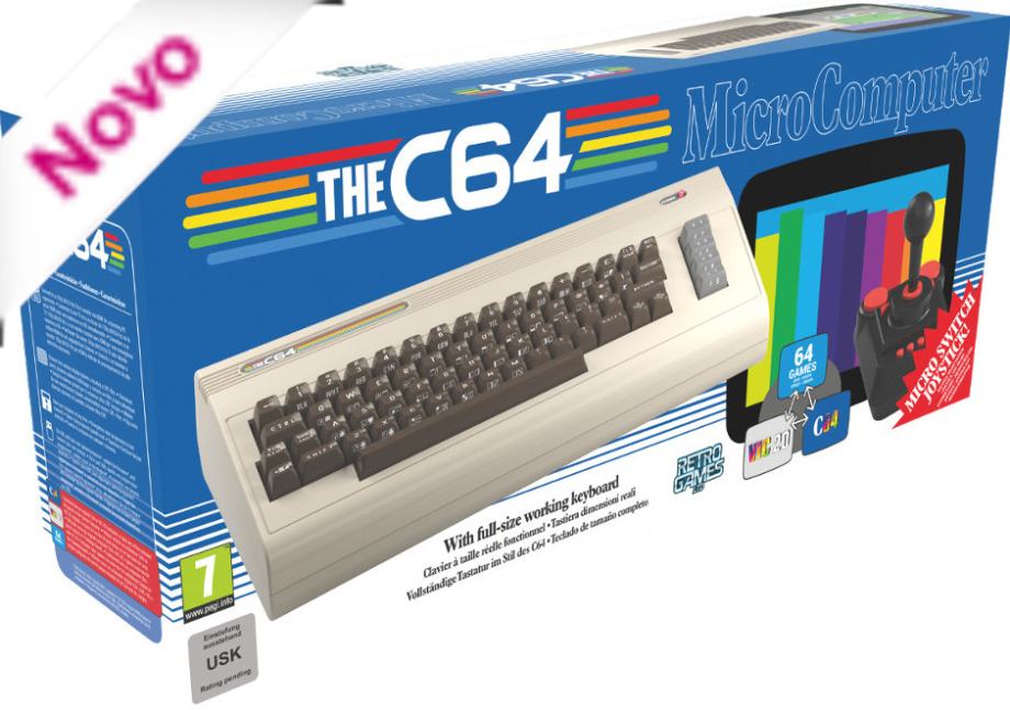 THE C64 Commodore 64 velikost 1:1 retro, 64 iger HDMI IZVIRNA VELIKOST