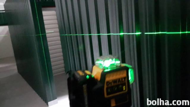 Križno linijska laserska libela livela zeleni laser DeWalt