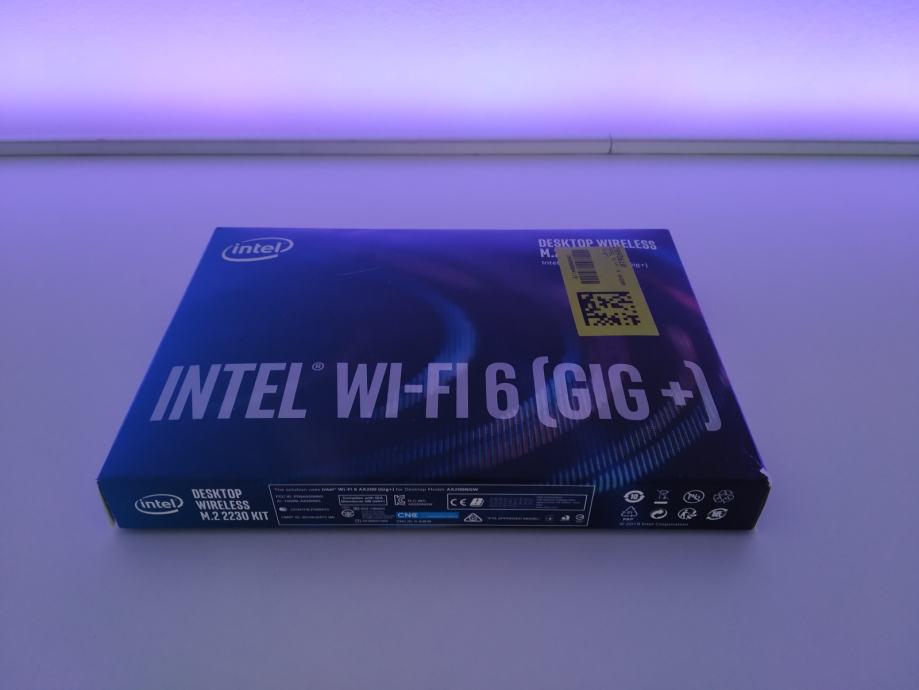 Intel Wi-Fi 6 AX200 (Gig+) mrežna kartica, M.2 2230, Bluetooth