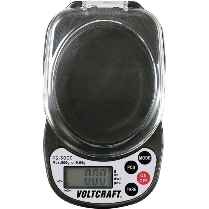 Žepna tehtnica VOLTCRAFT PS-500C območje tehtanja (maks.) 500g natančn