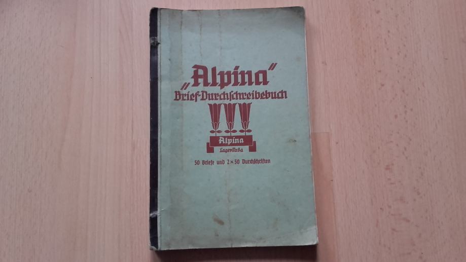 Blok papirja.Alpina Brief-Durchschreibebuch