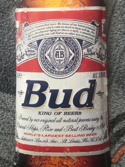 Kovinska tabla Bud - king of beers
