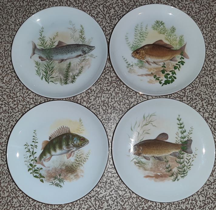 Krožniki z motivom rib