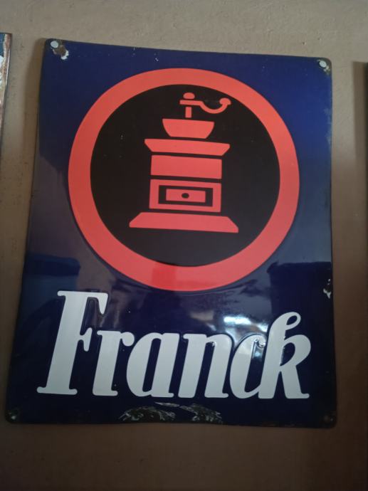 Plehnata reklamna tabla FRANCK 40X30cm