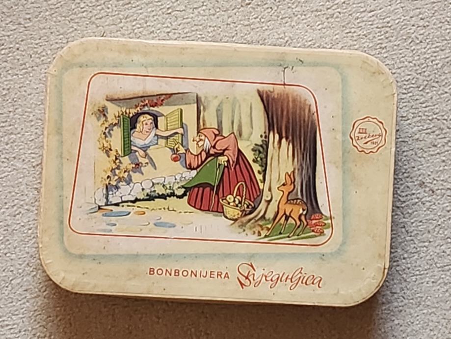 Škatla - Bonboniera Sneguljčica - Zvečevo - 1966
