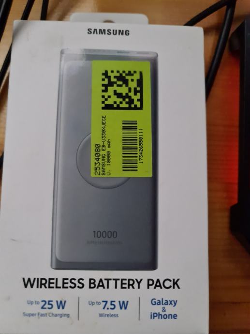 Samsung EB-U330XJEGEU brezžična polnilna baterija, 10000 mAh, Type-C