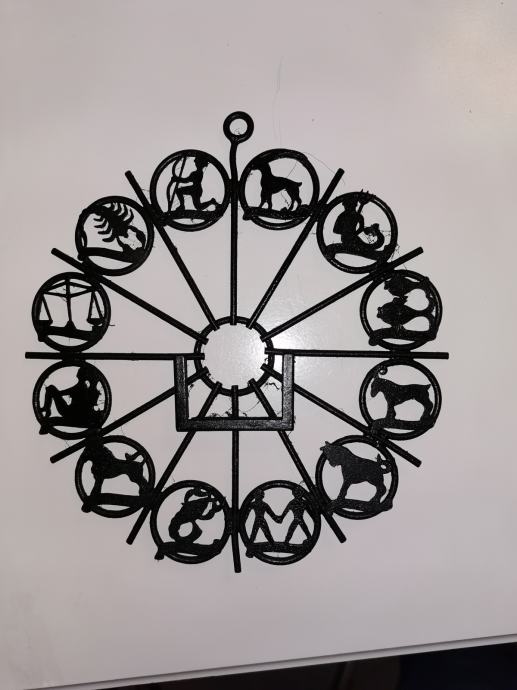 Dekoracija v obliki kroga, horoskop, premer  20 cm,