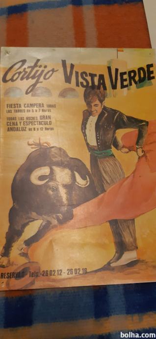 Plakat Cortijo Vista Verde, originalni iz leta 1978