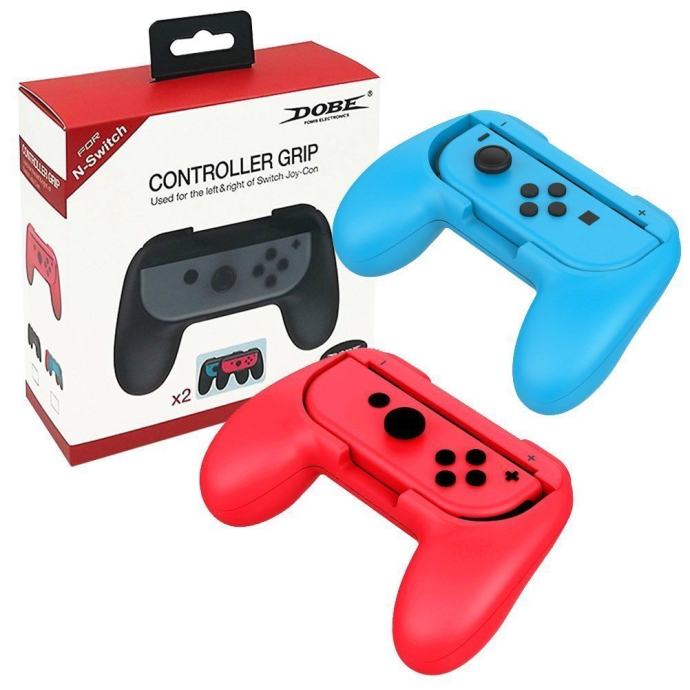 Nintendo Switch Joy-Con Grip - ročaj za kontroler - 2 kosa, rdeč moder