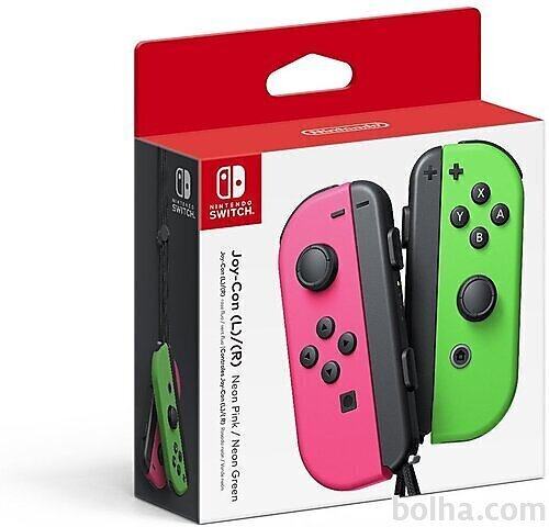 Nintendo Switch Joy Con kontrolerja zelene in roza barve
