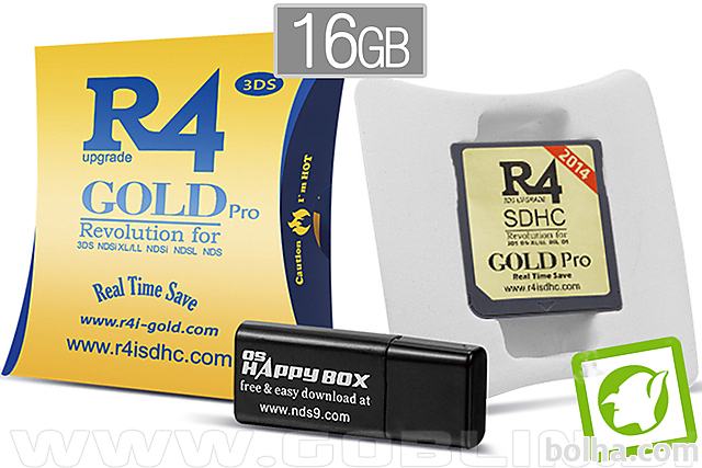 R4i 3DS Gold Pro v2018 za Nintendo 3DS | 2DS | DSi | DS + microSD 16GB
