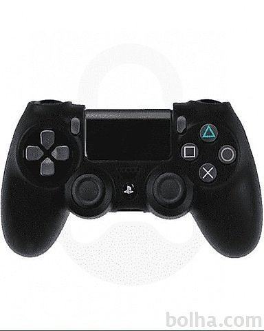 Playstation 4 (PS4) silikonska prevleka za kontroler, črna