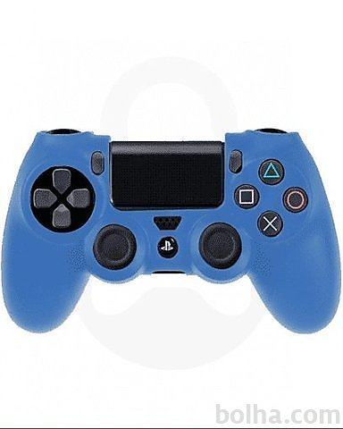 Playstation 4 (PS4) silikonska prevleka za kontroler, modra