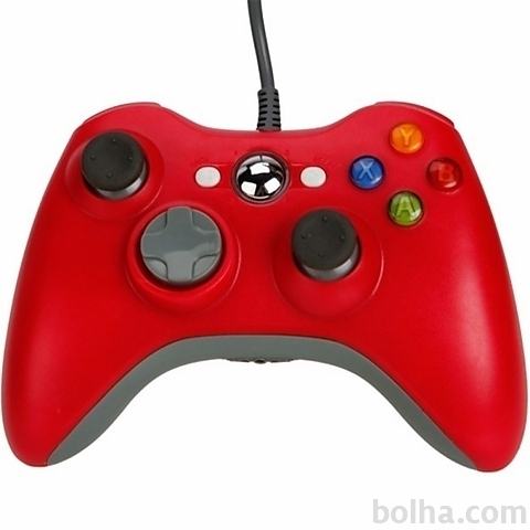 Xbox 360 žični kontroler kompatibilen, rdeč (Xbox 360 / PC)