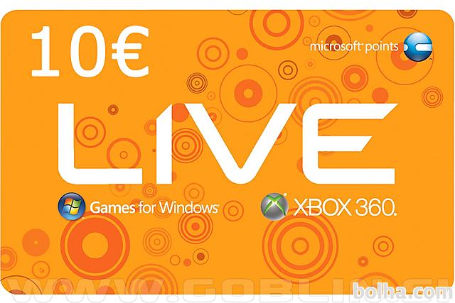 Xbox Live Gift Card 10 EUR (EU) za Xbox 360 | Xbox One | PC