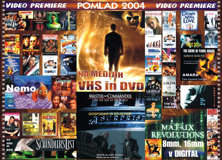 DVD, SLOVENSKI PODNAPISI, Videopremiere iz ltistega časa