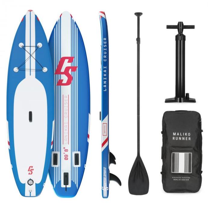 Capital Sports Lanikai Cruiser 9.8 napihljivi paddleboard, modro črtas