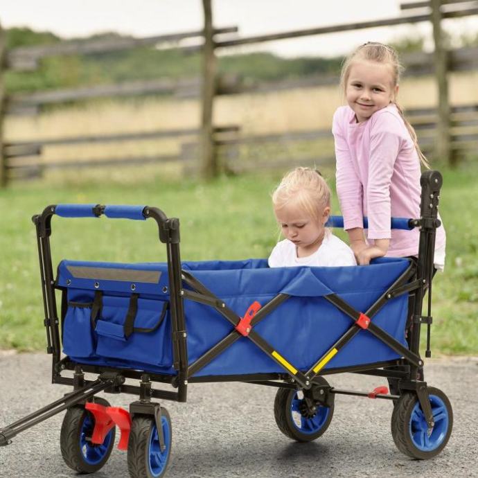 Waldbeck Easy Rider, carucior de pana la 70 kg, telescopic, pliabil