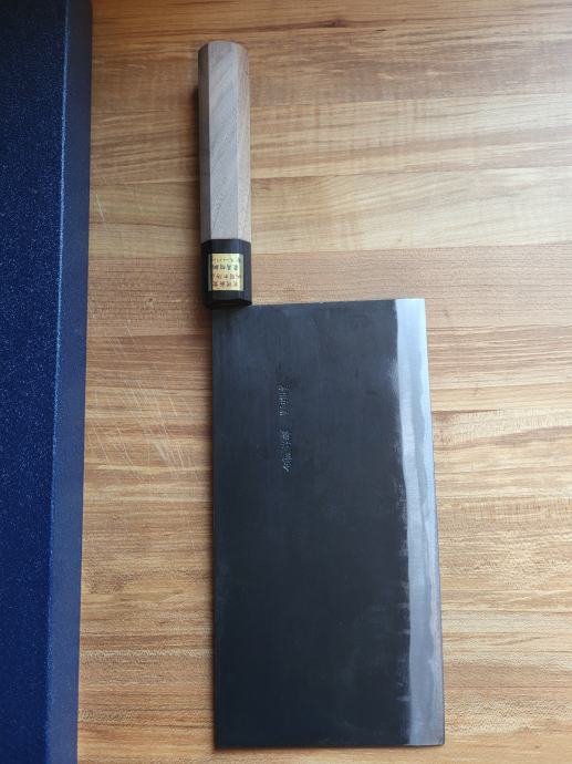 Japonski nož Nakiri/Chinese cleaver, 220mm, Aogami Super jeklo