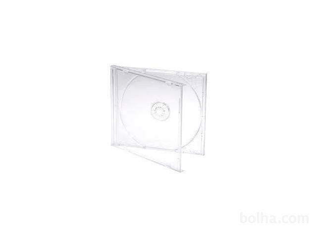 Škatlica jewel case CD/DVD prozorna