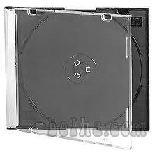 Tanka škatlica CD/DVD slim case črna