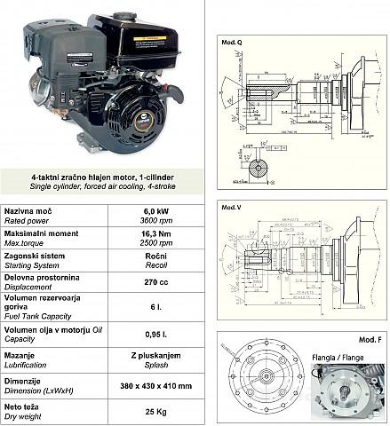 Двигатель loncin 270